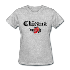 Chicana Women's T-Shirt heather gray - Loyalty Vibes
