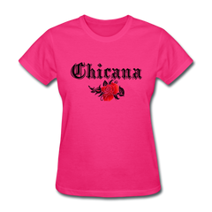 Chicana Women's T-Shirt fuchsia - Loyalty Vibes