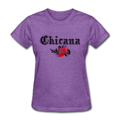 Chicana Women's T-Shirt purple heather - Loyalty Vibes