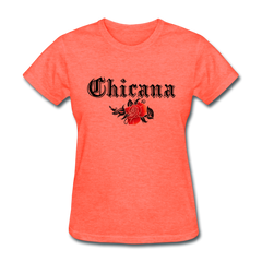 Chicana Women's T-Shirt heather coral - Loyalty Vibes