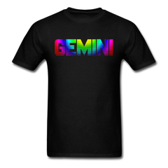 Rainbow Gemini T-Shirt - black - Loyalty Vibes