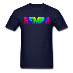 Rainbow Gemini T-Shirt navy - Loyalty Vibes