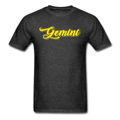 Smooth Gemini T-Shirt - heather black - Loyalty Vibes