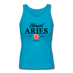 Blessed Aries Women's Tank Top turquoise - Loyalty Vibes