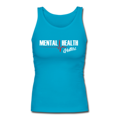 Mental Health Matters Fitted Tank Top turquoise - Loyalty Vibes