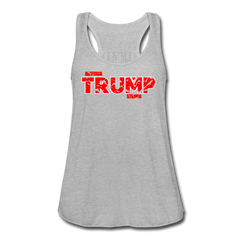 Trump America Strong Flowy Tank Top heather gray - Loyalty Vibes