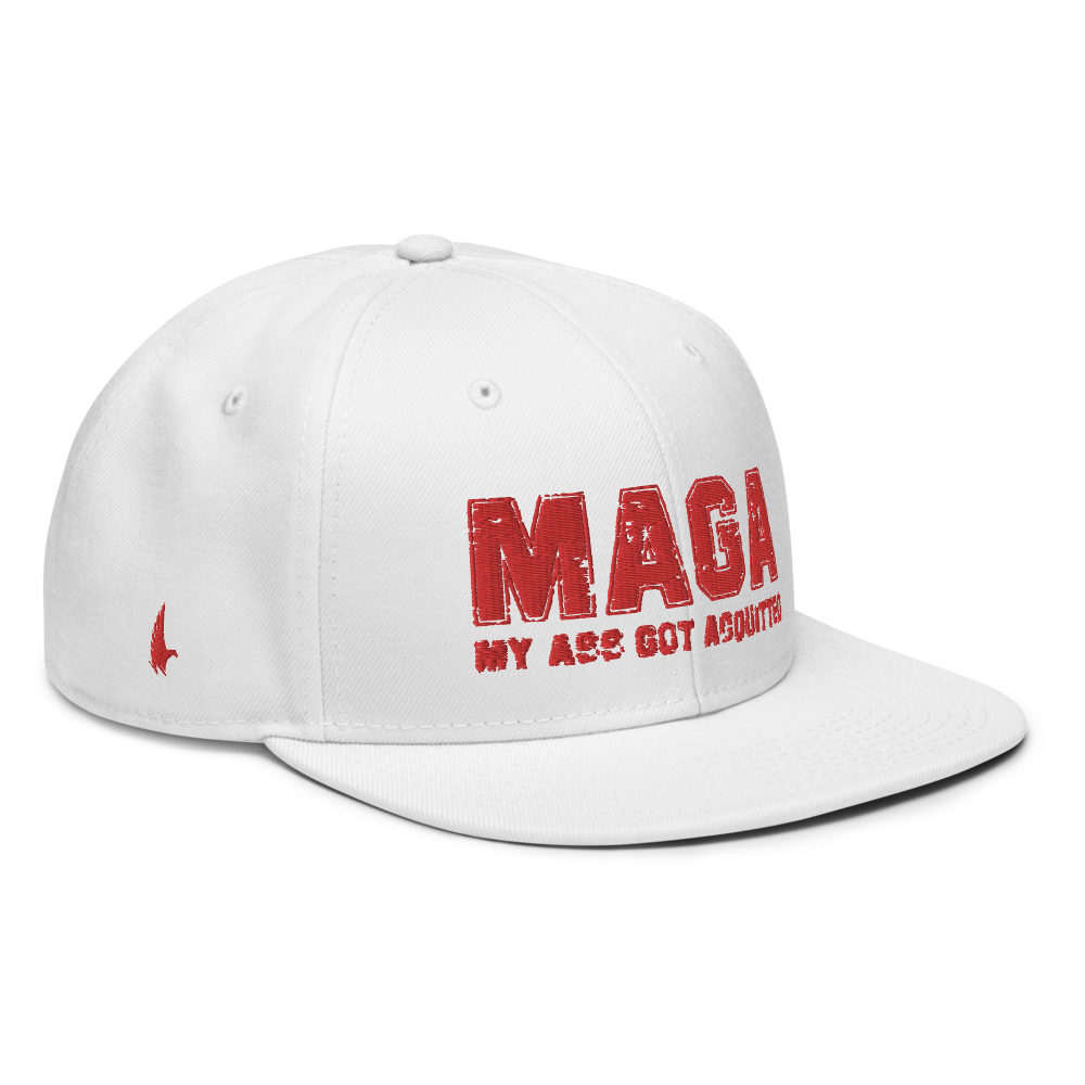 Sports MAGA Snapback Hat White/Red OS - Loyalty Vibes