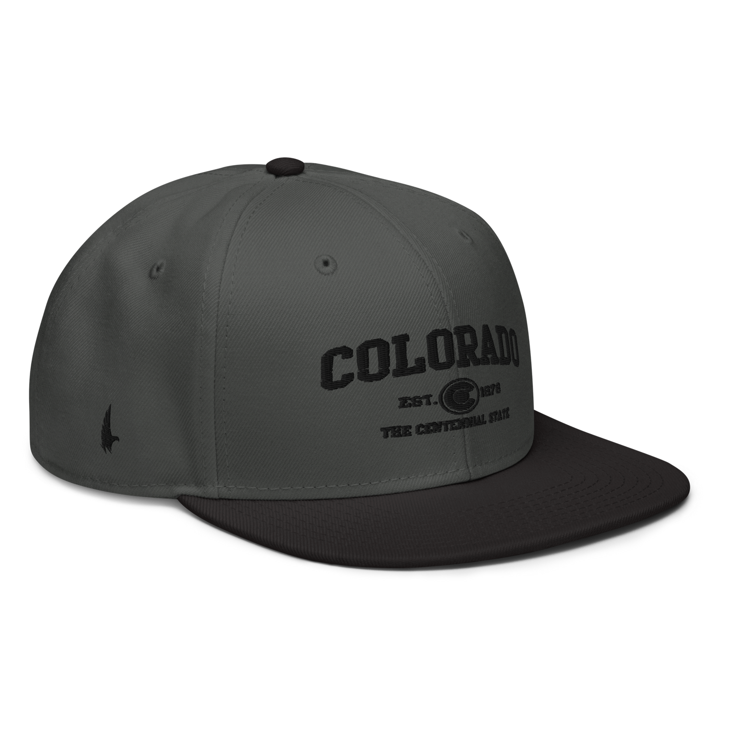 Sportswear Colorado Snapback Hat Charcoal Gray Black Black OS - Loyalty Vibes