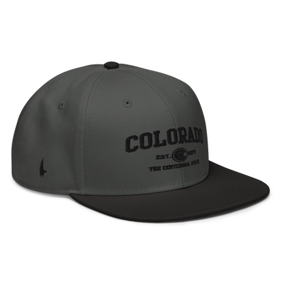 Sportswear Colorado Snapback Hat Charcoal Gray Black Black OS - Loyalty Vibes