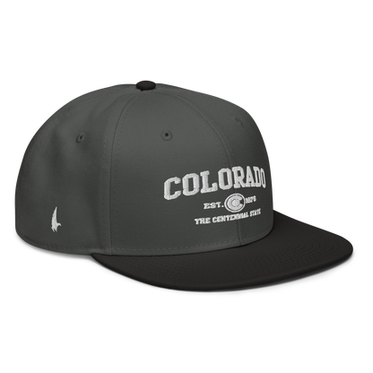 Sportswear Colorado Snapback Hat Charcoal Gray White Black OS - Loyalty Vibes