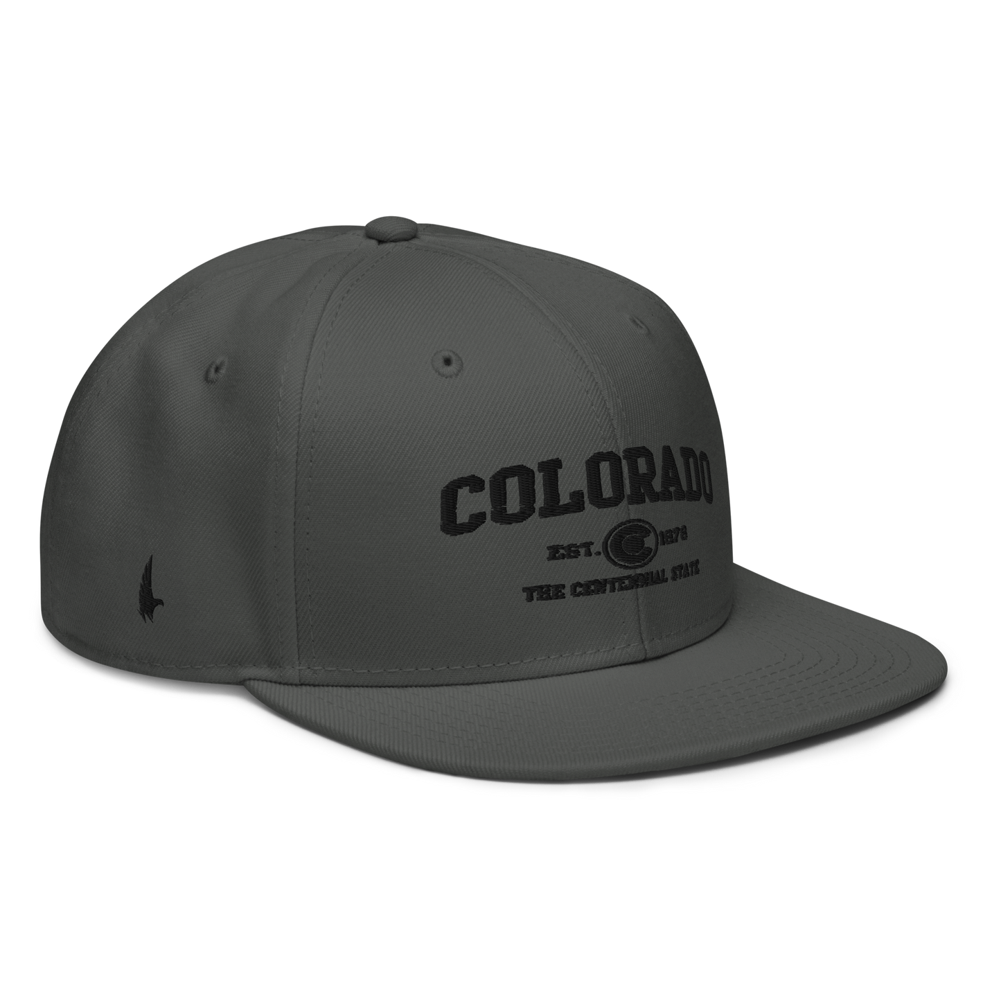 Sportswear Colorado Snapback Hat Charcoal Gray Black OS - Loyalty Vibes