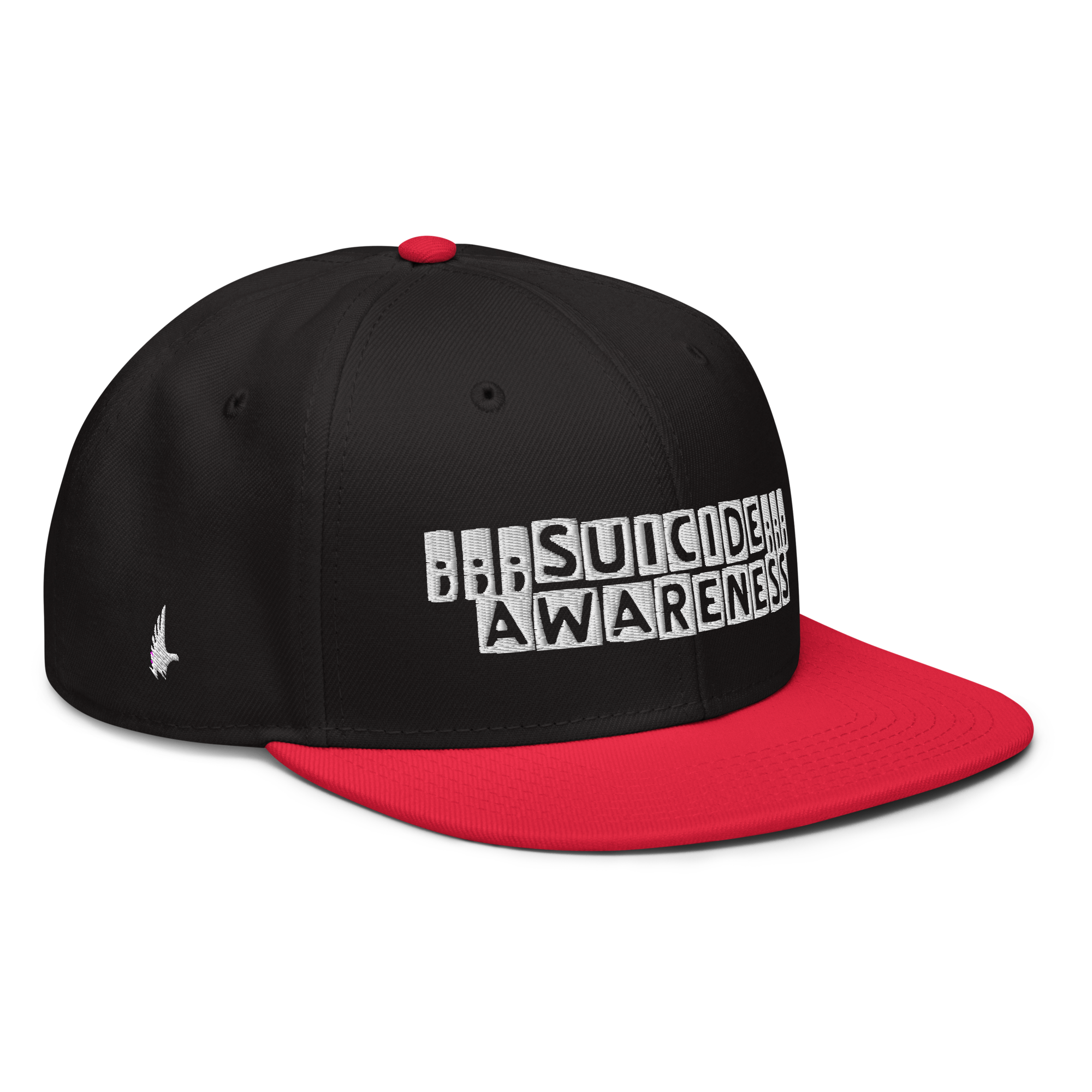 Suicide Awareness Snapback Hat - Black / White / Red OS - Loyalty Vibes