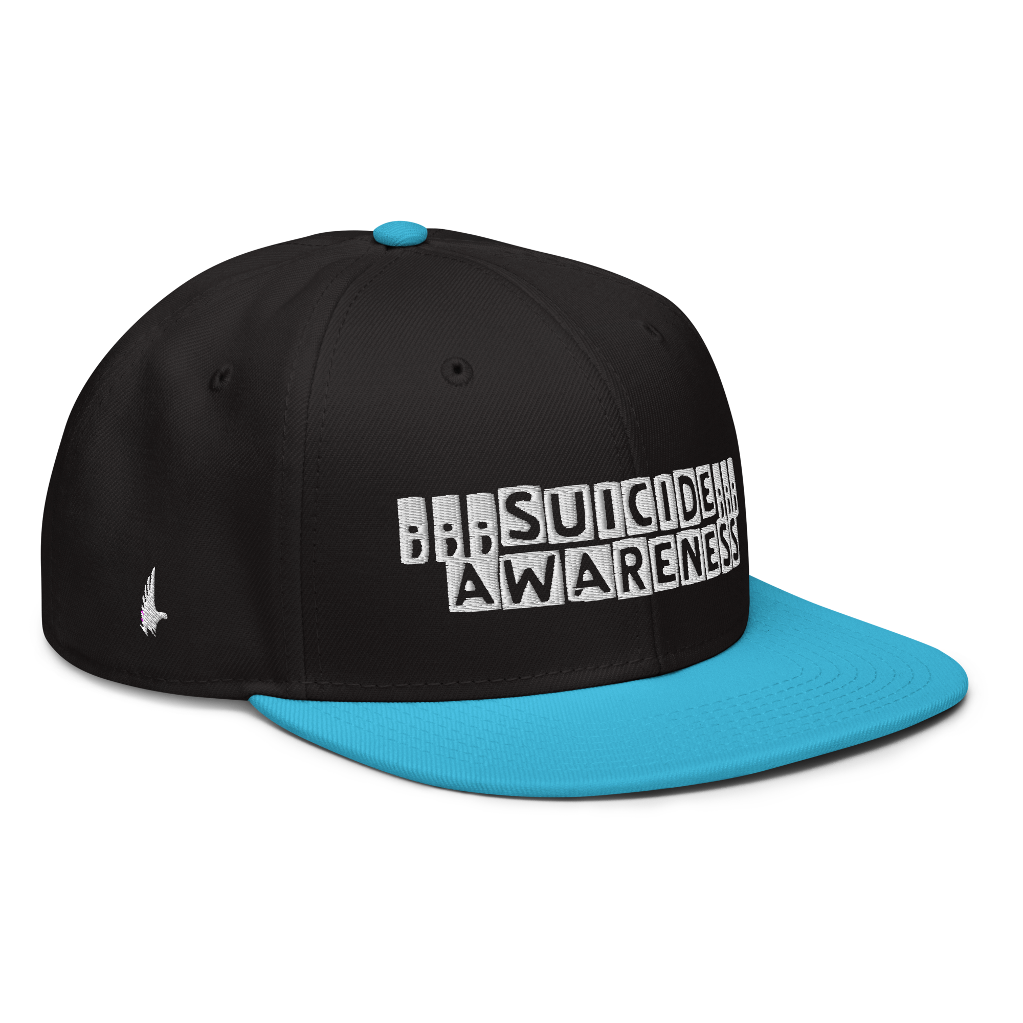 Suicide Awareness Snapback Hat - Black / White / Blue OS - Loyalty Vibes