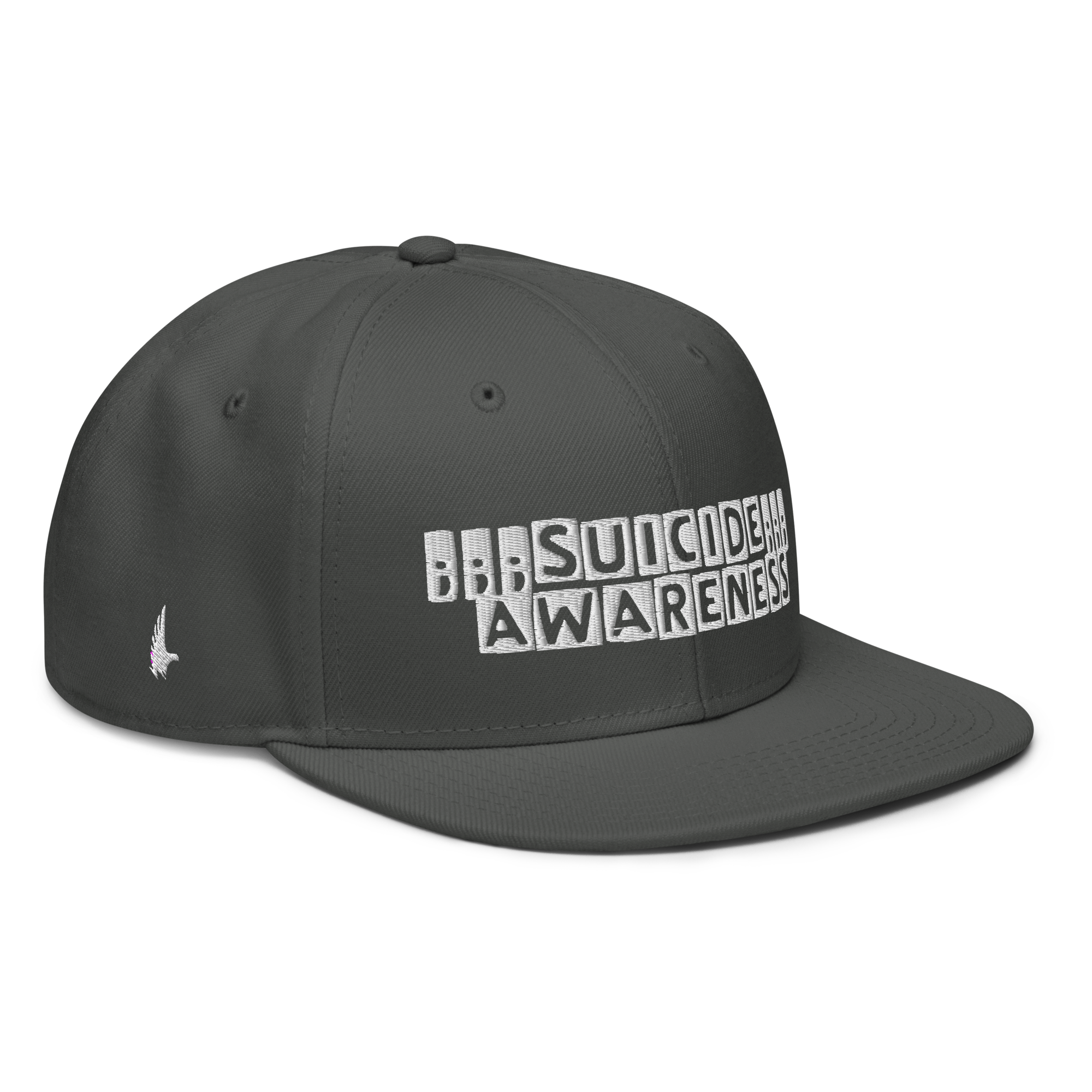 Suicide Awareness Snapback Hat - Chacrcoal Grey OS - Loyalty Vibes