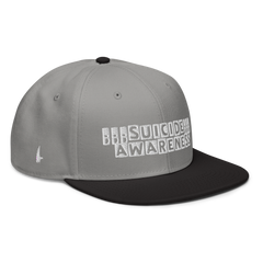 Suicide Awareness Snapback Hat Grey / White / Black OS - Loyalty Vibes