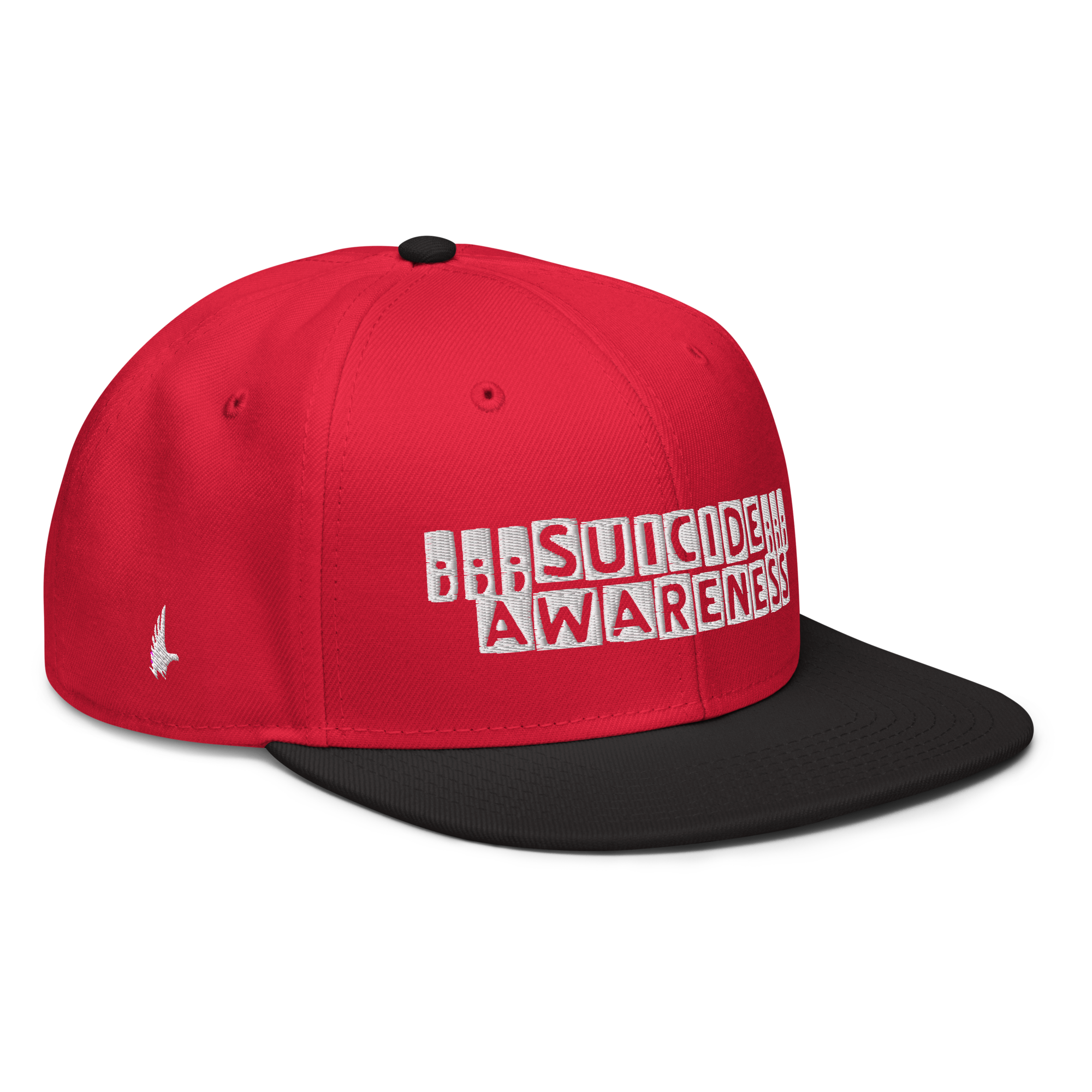 Suicide Awareness Snapback Hat - Red / White / Black OS - Loyalty Vibes