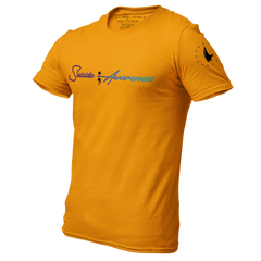 Suicide Awareness T-Shirt Gold - Loyalty Vibes
