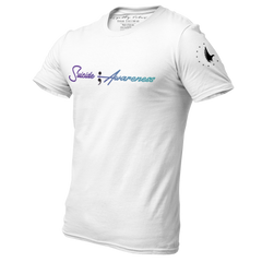 Suicide Awareness T-Shirt White - Loyalty Vibes