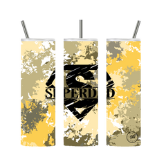 Superdad Camo Tumbler 20 oz. Yellow Camo - Loyalty Vibes