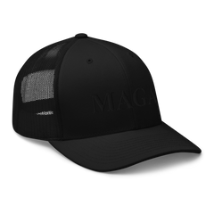 Traditional MAGA Trucker Hat Black Out OS - Loyalty Vibes