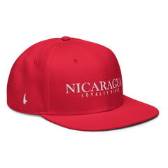 Traditional Nicaragua Snapback Hat Red - Loyalty Vibes