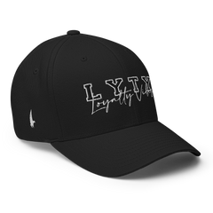 LYTY Logo Fitted Hat Black - Loyalty Vibes