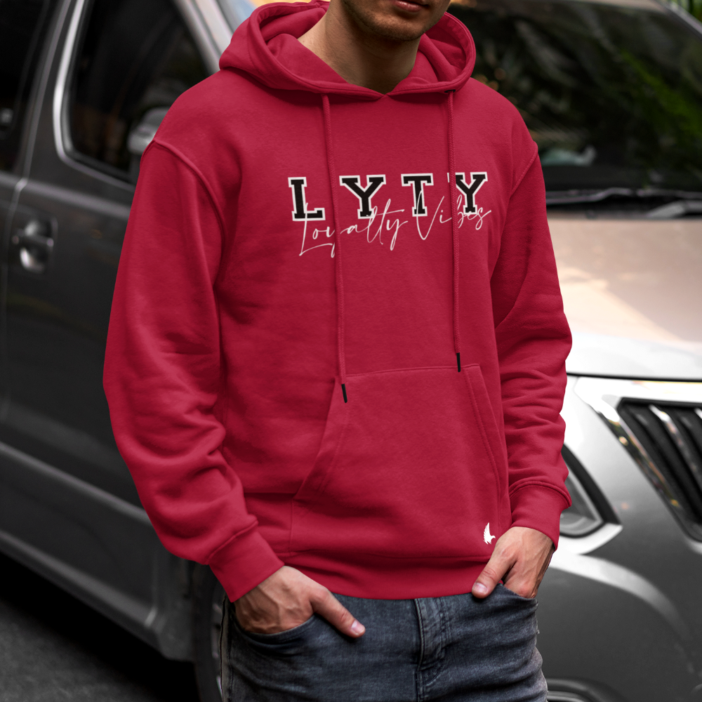 LYTY Logo Hoodie - Maroon - Loyalty Vibes