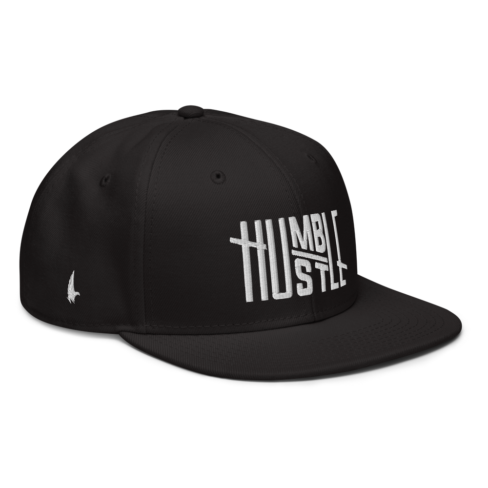 Humble Hustle Snapback Hat Black White OS - Loyalty Vibes