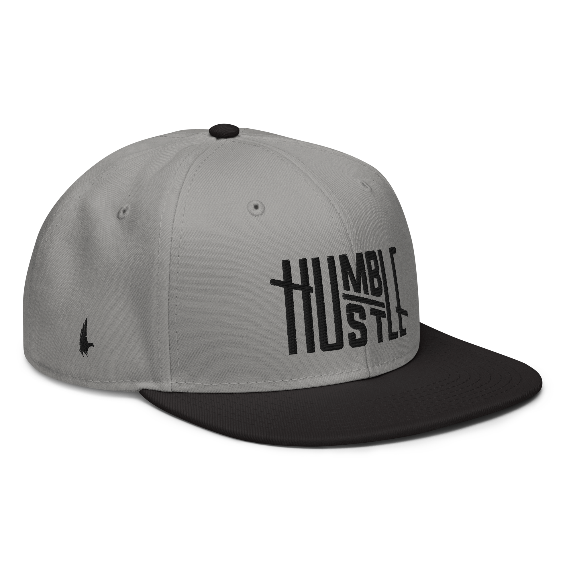 Humble Hustle Snapback Hat - Gray/Black/Black OS - Loyalty Vibes
