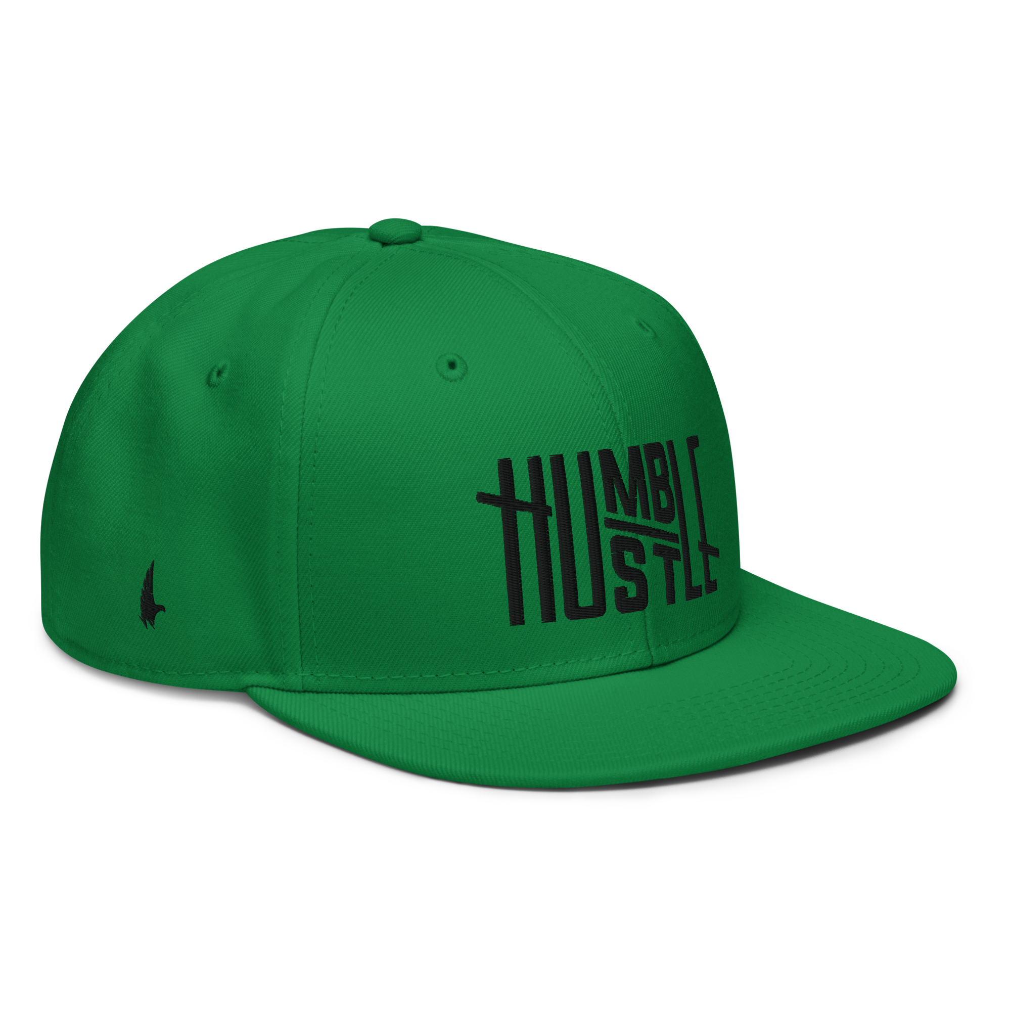 Humble Hustle Snapback Hat - Green/Black OS - Loyalty Vibes