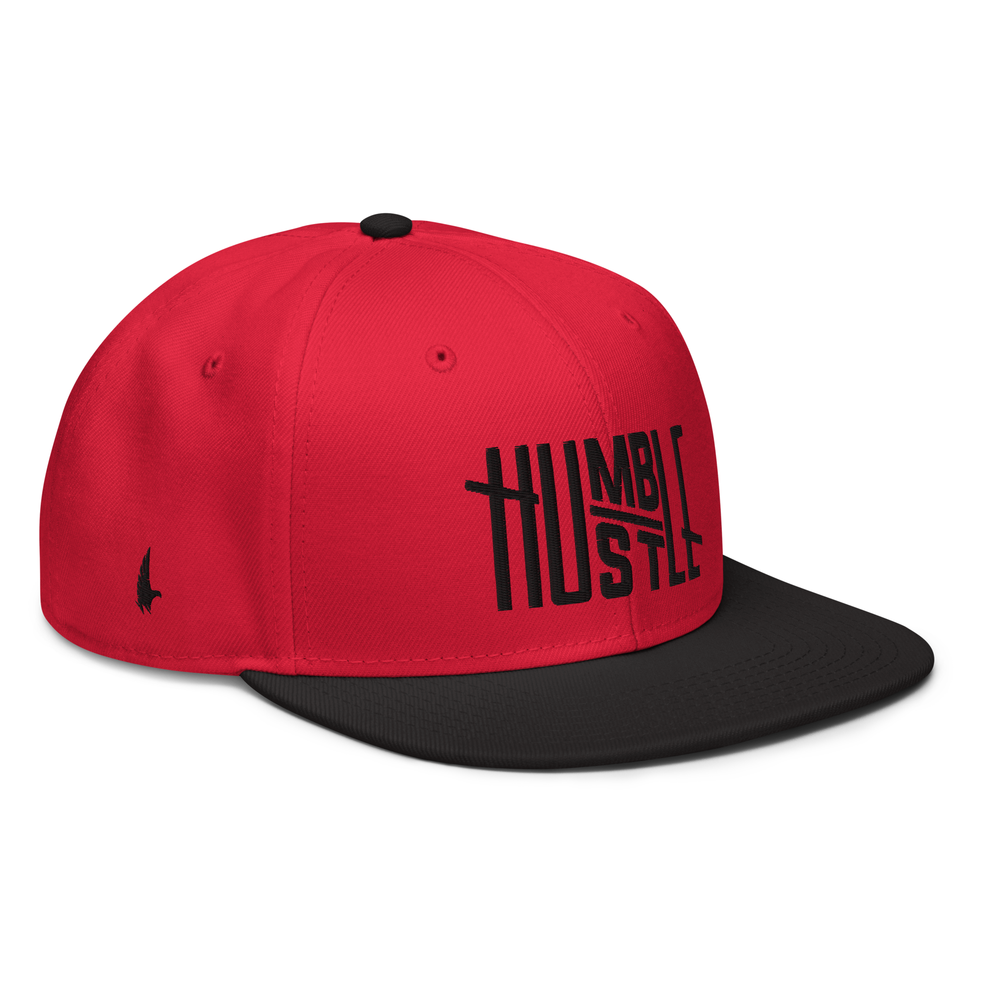 Humble Hustle Snapback Hat - Red/Black/Black OS - Loyalty Vibes
