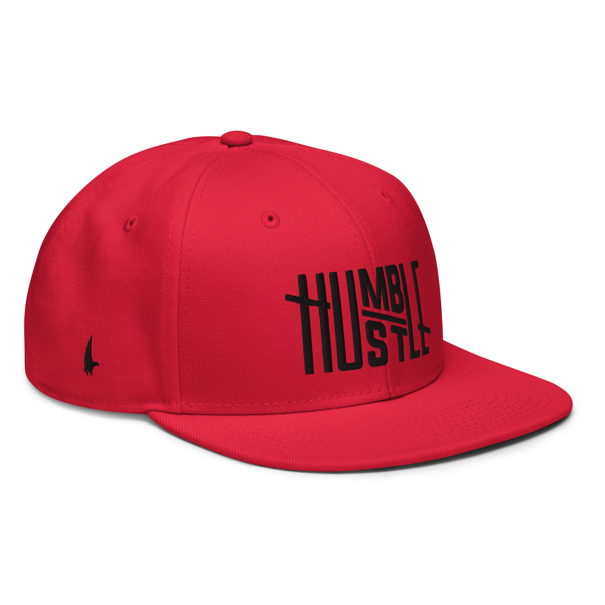 Humble Hustle Snapback Hat - Red/Black OS - Loyalty Vibes