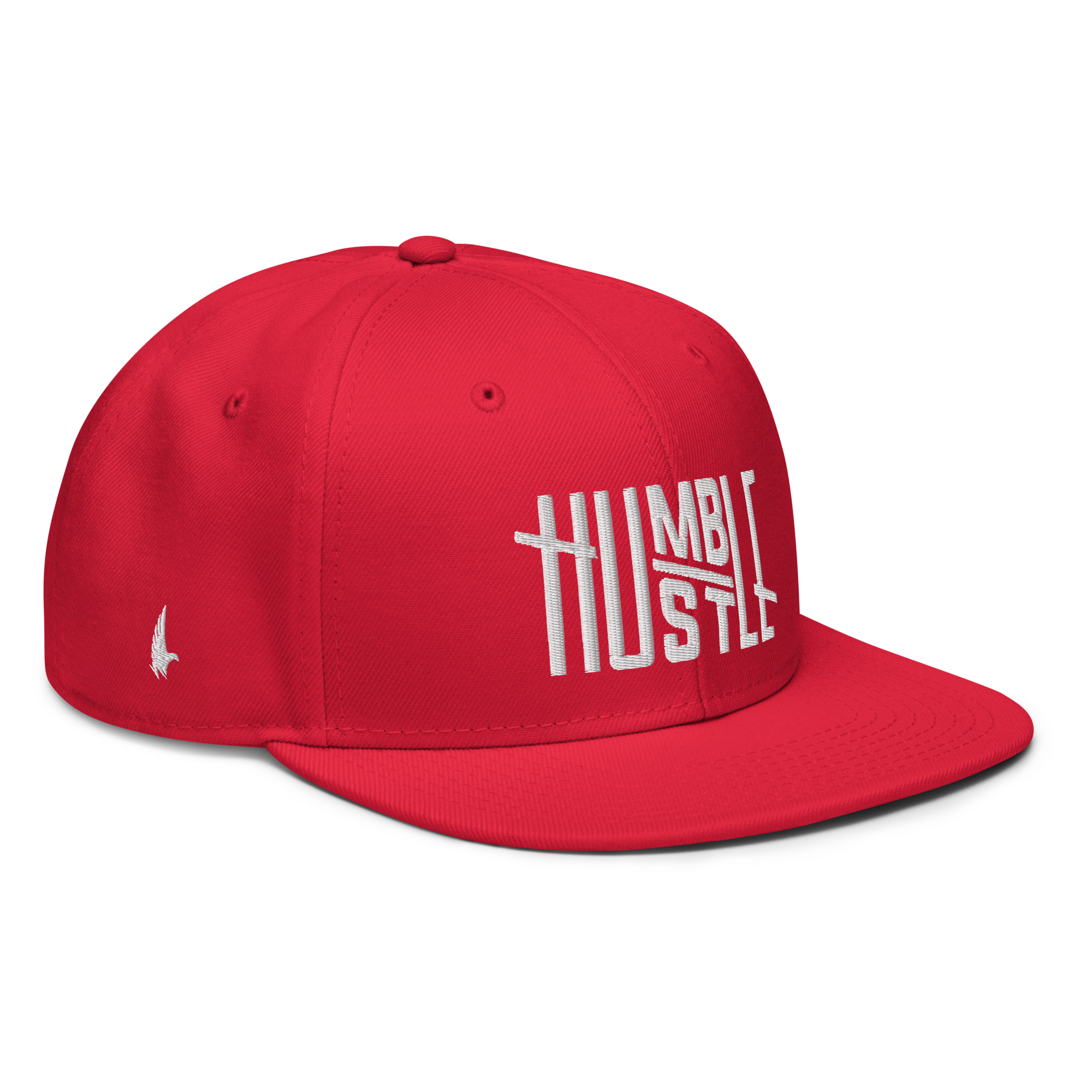 Humble Hustle Snapback Hat - Red/White OS - Loyalty Vibes