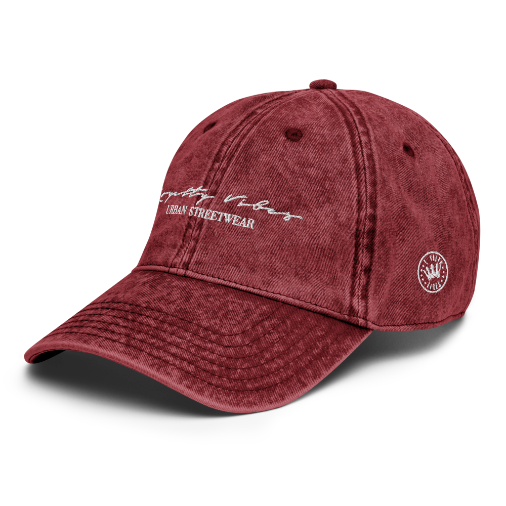 Classic Logo Embroidered Hat - Maroon - Loyalty Vibes