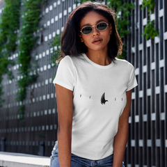 Flex Logo Tee White - Loyalty Vibes