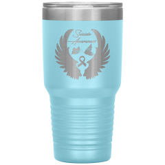 Suicide Awareness Battle Tumbler Light Blue - Loyalty Vibes