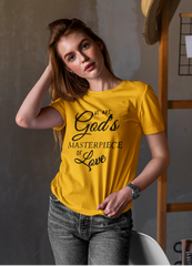 We Are God's Masterpiece Of Love Tee Gold - Loyalty Vibes