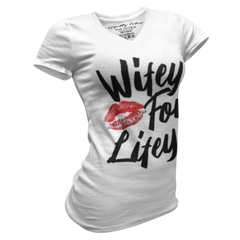 Wifey For Lifey V-Neck Tee - Loyalty Vibes
