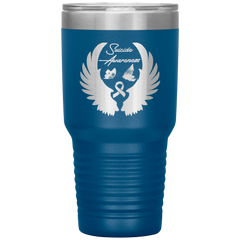 Suicide Awareness Battle Tumbler Blue - Loyalty Vibes