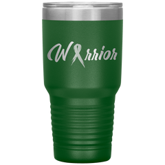 Breast Cancer Warrior Tumbler Green 30oz. Stainless Steel - Loyalty Vibes